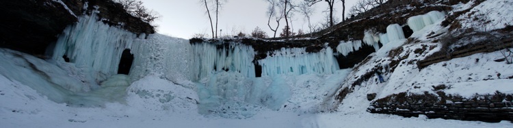 A Frozen Minnehaha Falls