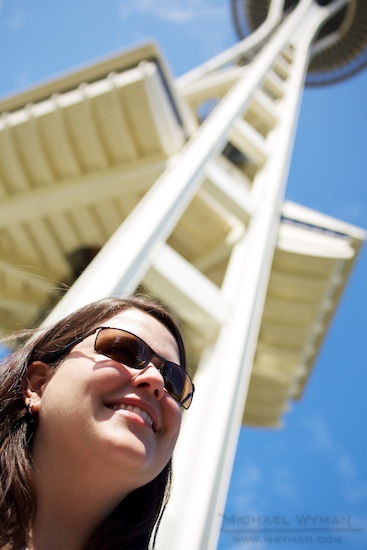 Jenny with Space Needle